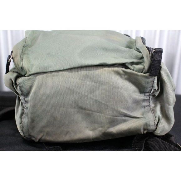 Prada Tessuto Nylon Large Backpack Forest Green  Made In Italy AZ83 main image 4